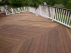 Ipe with white vinyl rails